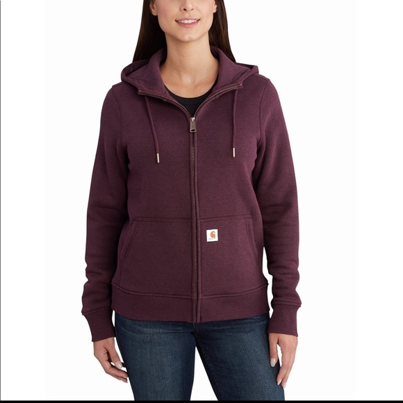 Carhartt Jackets & Blazers - Carhartt Women's Clarksburg Zip-Up Hoodie, size small (4/6), color burgundy